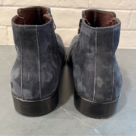 Stefano Castelli sz 41 US 9.5-10 navy suede zip boots main image 7
